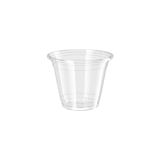 9 oz. Clear PET Plastic Squat Cold Cups - (1000/Case)