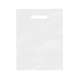 9 x 12" - 2 Mil Clear Merchandise Bags with Die-Cut Handles