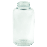 950cc Clear PET Plastic Packer Bottle 53-400 (72/Case)