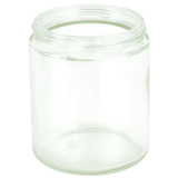 9oz Clear Glass Jar 70-400 (72/Case)