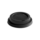 Black 8 oz Paper Hot Cup Sip Lids - (1000/Case)