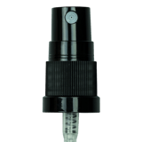 Black Fine Mist Sprayer Ribbed Skirt 18-415 6'' Dip Tube (2100/Case)