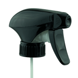 Black PP Trigger Sprayer 28-400 with On/Off, 1.3cc output and 9.5(400/cs)