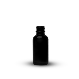 1 oz Glossy Black Glass Dropper Bottle