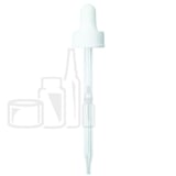 NON CRC (Child Resistant Closure) Dropper - White - 110mm 24-400(1000/case)
