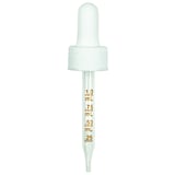 NON CRC (Child Resistant Closure) Dropper - White with Measurement Markings on Pipette - 76mm 20-400(1400/case)