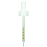 NON CRC (Child Resistant Closure) Dropper - White with Measurement Markings on Pipette - 91mm 20-400(1400/case)