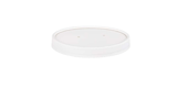 White 8, 12 & 16 oz. Paper Food Cup Vented Lids - (500/Case)