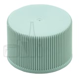 White Ribbed Cap 24-410  with F828 .035 Foam Liner - 4000/case