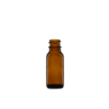 0.5 oz Amber Glass Boston Round Bottle 18-400 Neck Finish