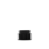 0.5 oz Black UV Glass Cylinder Low-Profile Jar 41-400 Neck Finish