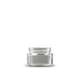 0.5 oz Clear Glass Cylinder Low-Profile Jar 41-400 Neck Finish