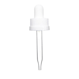 18-400 White CRC Dropper with 64 mm Glass Pipette - (1000/Case)