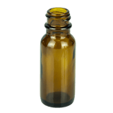 0.5oz Amber Glass Boston Round Bottle 18-400 (540/Case)