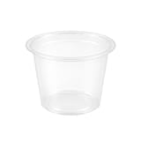0.75 oz Clear PP Plastic Portion Cup - (2500/Case)