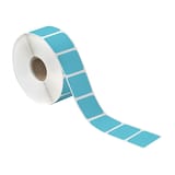 1 1/2 x 1" Blue Desktop Direct Thermal Label