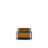 1 oz Amber Glass Cylinder Low-Profile Jar 48-400 Neck Finish