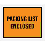 10 x 12" Orange "Packing List Enclosed" Envelopes