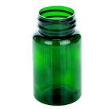 100cc Green PET Plastic Packer Bottle 38-400 (600/Case)