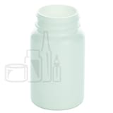 100cc White HDPE Plastic Packer Bottle 38-400 (650/Case)