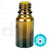 10ml Amber Glass Euro Round Bottle 18-415 (768/Case)