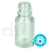 10ml Clear Glass Euro Round Bottle 18-415 (768/Case)