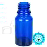 10ml Cobalt Blue Glass Euro Round Bottle 18-415 (768/Case)