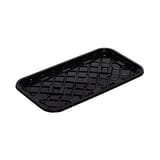 #10S Black PET Plastic Meat Tray,  10 3/4" × 5 7/8" × 9/16" - (250/Case)