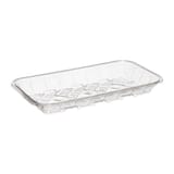 #10S Clear PET Plastic Meat Tray,  10 3/4" × 5 7/8" × 9/16" - (250/Case)