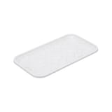 #10S White PET Plastic Meat Tray, 10 3/4" × 5 7/8" × 9/16" - (250/Case)
