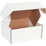 11 1/8 x 8 3/4 x 5" White Deluxe Literature Mailers