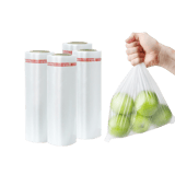 11" x 19" Clear Plastic Produce Bags on a Roll 12 Mic - (1600/Case)