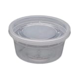 12 oz. Heavy-Duty Clear Deli Container with Lid, Microwavable - (240/Case)