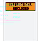 12 x 10" Orange "Instructions Enclosed" Envelopes