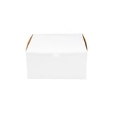 12" x 12" x 6" White Cake / Bakery Box, 1-Piece, Lock Corner - (50/Case) 6126