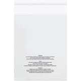 12 x 15" - 1.5 Mil (100 Pack) Resealable Suffocation Warning Poly Bags