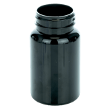 120cc Dark Amber PET Plastic Packer Bottle 38-400 (500/Case)