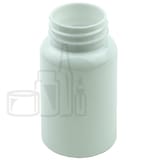 120cc White PET Plastic Packer Bottle 38-400 (500/Case)