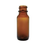 1/2 oz Amber Glass Boston Round Bottle 18-400
