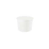 12 oz White Double Poly-Coated Paper Food Cup - (500/Case)