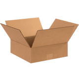 12" x 12" x 4" Corrugated Shipping Box – Kraft 32 ECT, Single Wall - (25/Bundle)