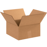 12" x 12" x 6" Corrugated Shipping Box – Kraft 32 ECT, Single Wall - (25/Bundle)