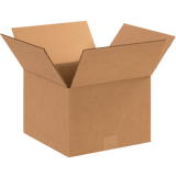 12" x 12" x 8" Corrugated Shipping Box – Kraft 32 ECT, Single Wall - (25/Bundle)