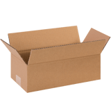 12" x 6" x 4" Corrugated Shipping Box – Kraft 32 ECT, Single Wall - (25/Bundle)
