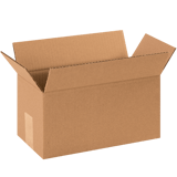 12" x 6" x 6" Corrugated Shipping Box – Kraft 32 ECT, Single Wall - (25/Bundle)
