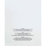 14 x 20" - 1 Mil (100 Pack) Flat Suffocation Warning Poly Bags