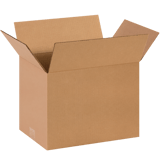 14" x 10" x 10" Corrugated Shipping Box – Kraft 32 ECT, Single Wall - (25/Bundle)
