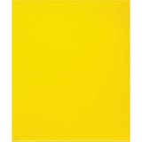 15 x 18" - 2 Mil Yellow Flat Poly Bags (100 Pack)
