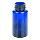 150cc Blue PET Plastic Packer Bottle 38-400 (410/Case)