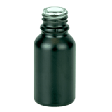 15ml Matte Black Glass Euro Bottle 18-415 (468/Case)
